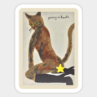 Pussy In Boots Sticker